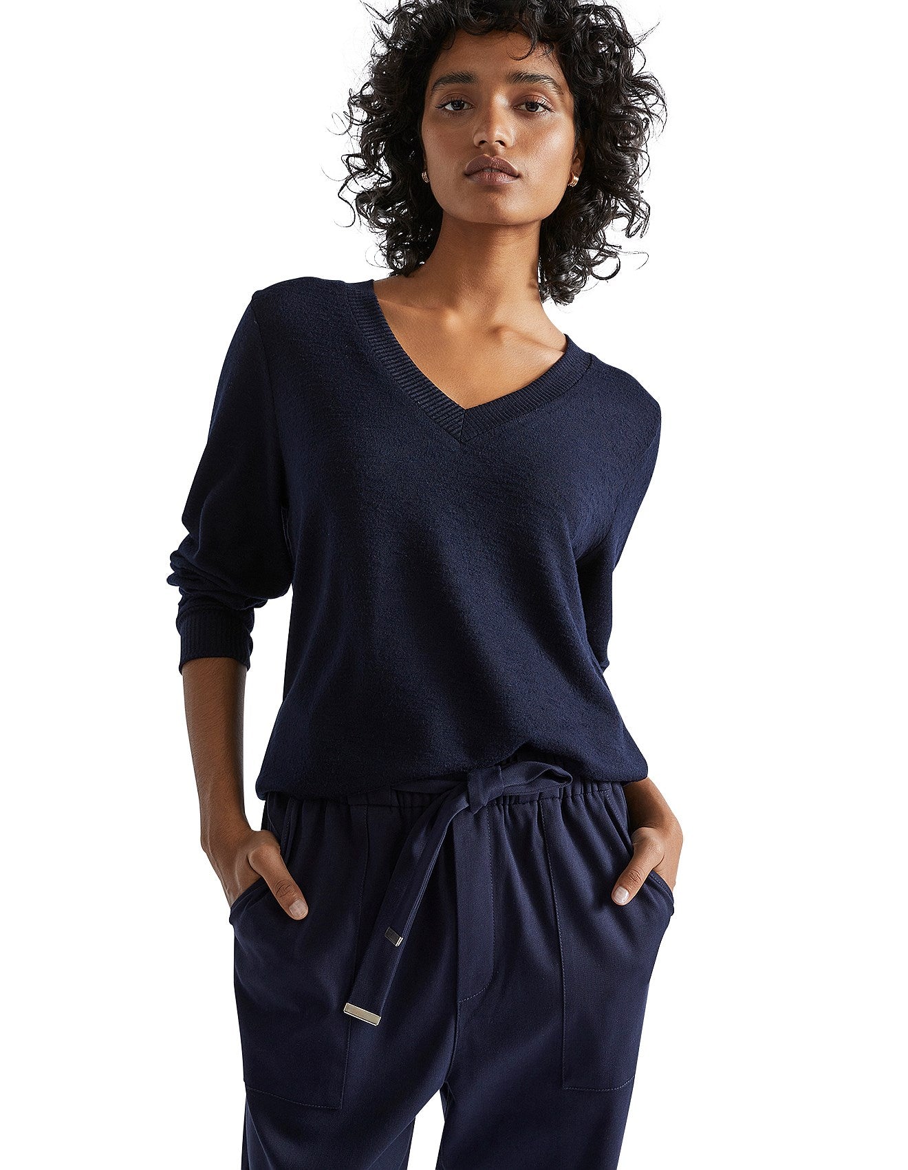 SEED HERITAGE V NECK SUPERSOFT TOP