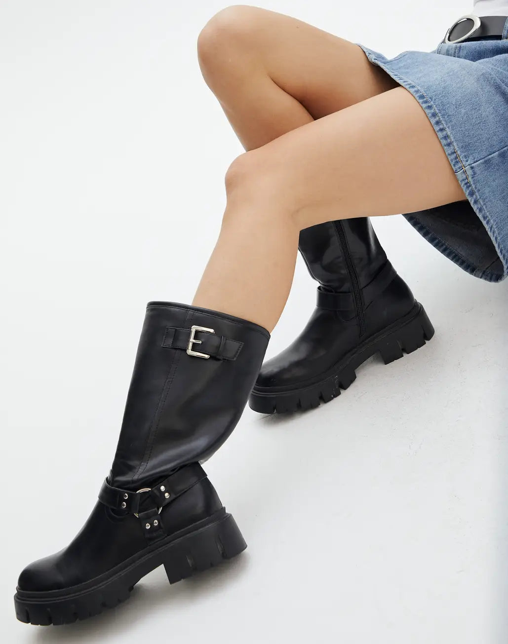 Faux Leather Boot