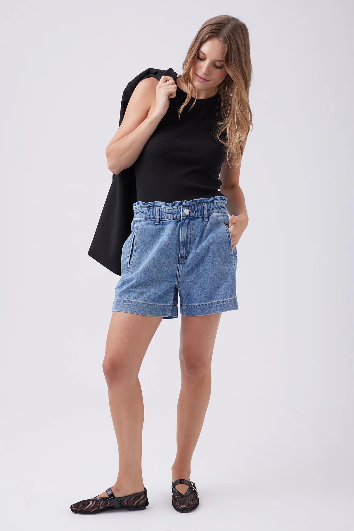 Tilly Paperbag Denim Short