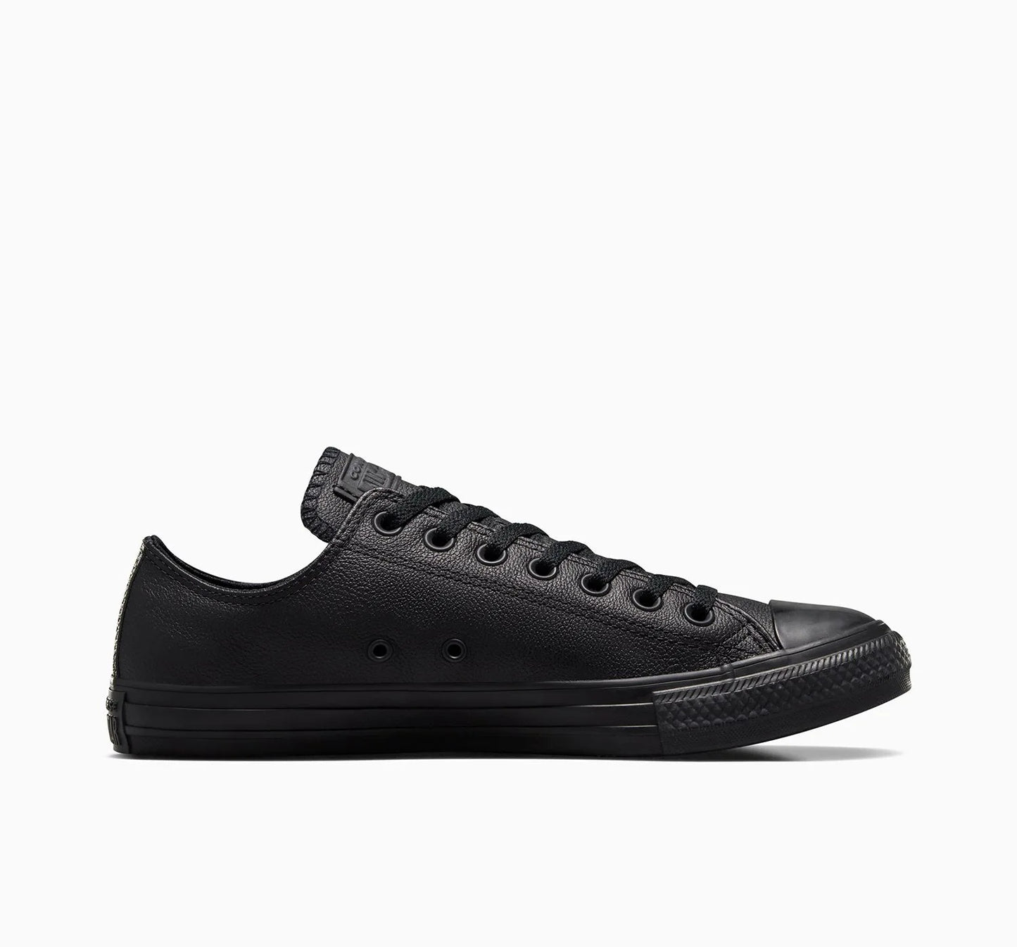 Unisex Converse Chuck Taylor All Star Leather Low Top Black Mono