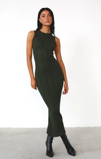 Hunter Maxi Dress (Moss)