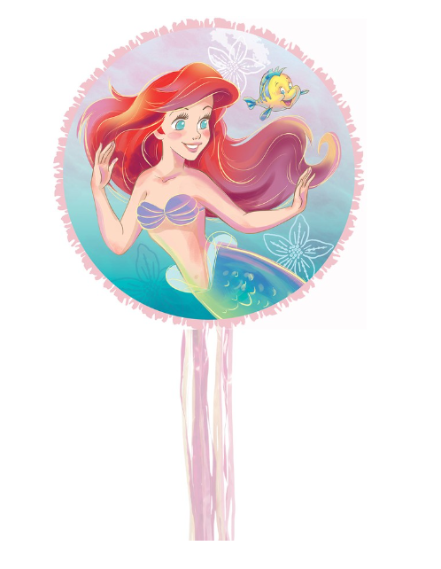 The Little Mermaid Expandable Pull String Drum Pinata